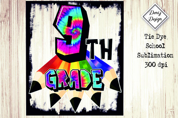 9th Grade Tie Dye Graphics for Crafts