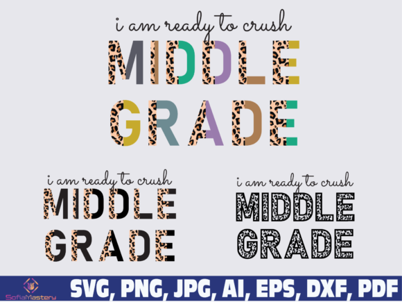 I Am Ready to Crush Middle School Graphics for Crafts