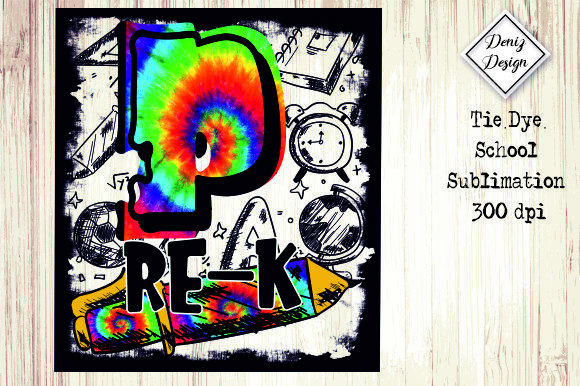 Pre-K Tie Dye Graphics for Crafts