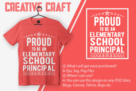 Proud to Be a Elementary School Principa Graphics for Crafts