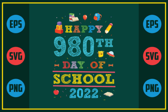 Reviewing Happy 980th Day of School 2022 for Embroidery