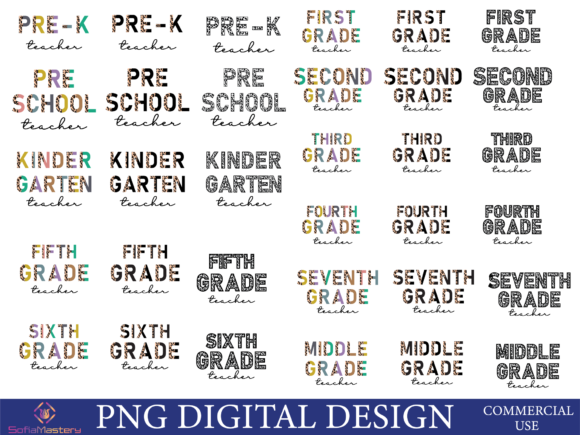 School Grade Half Leopard Teacher Graphics for Crafts