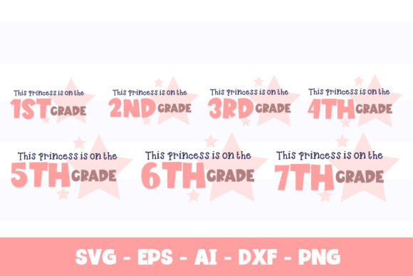 School Princess Graphics for Crafts