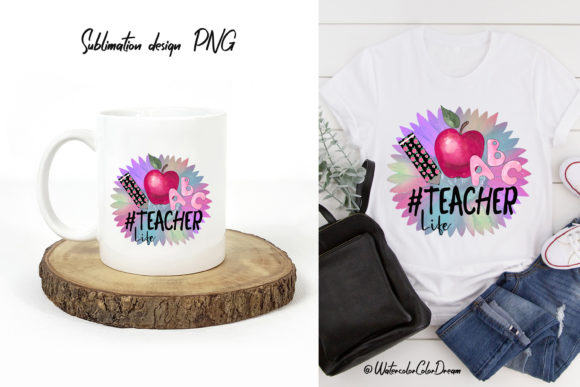 Teacher Life PNG for Crafts & Graphics