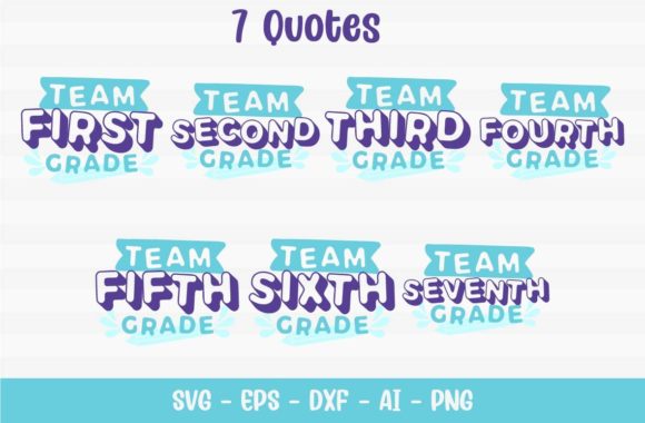 Team School Quotes Graphics for Crafts